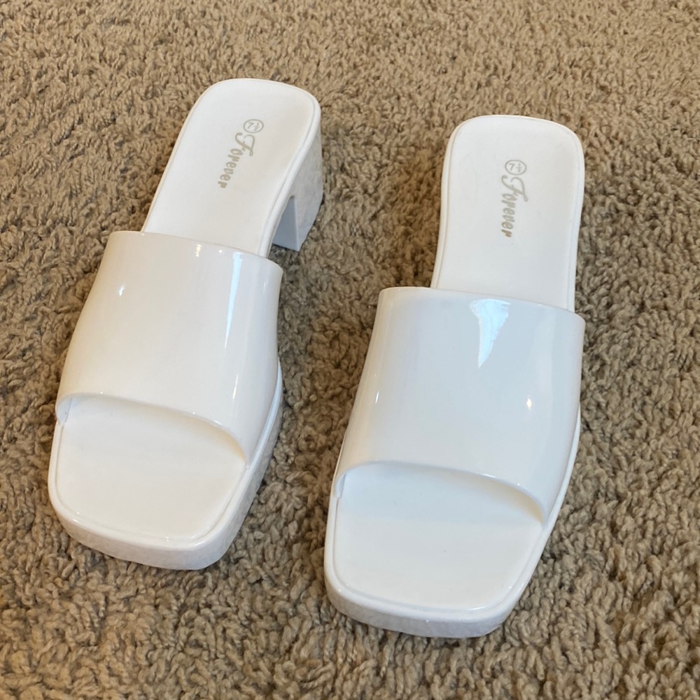 Jelly block heels